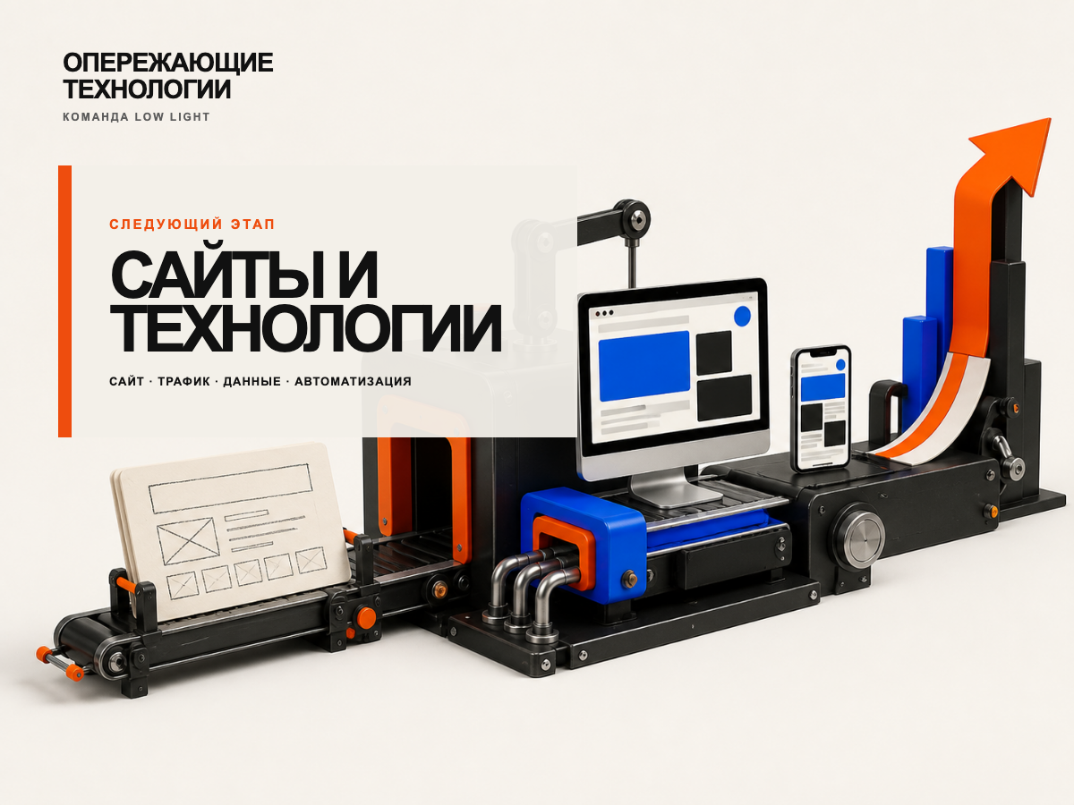 Переход команды LOW LIGHT от медиа-производства к сайтам, трафику, данным и автоматизации
